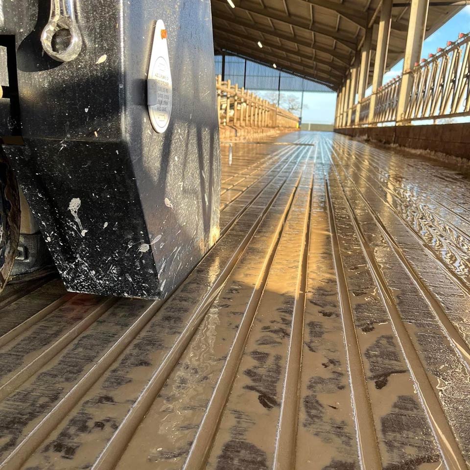 Deep concrete floor Grooving by Kirby Cattle Services